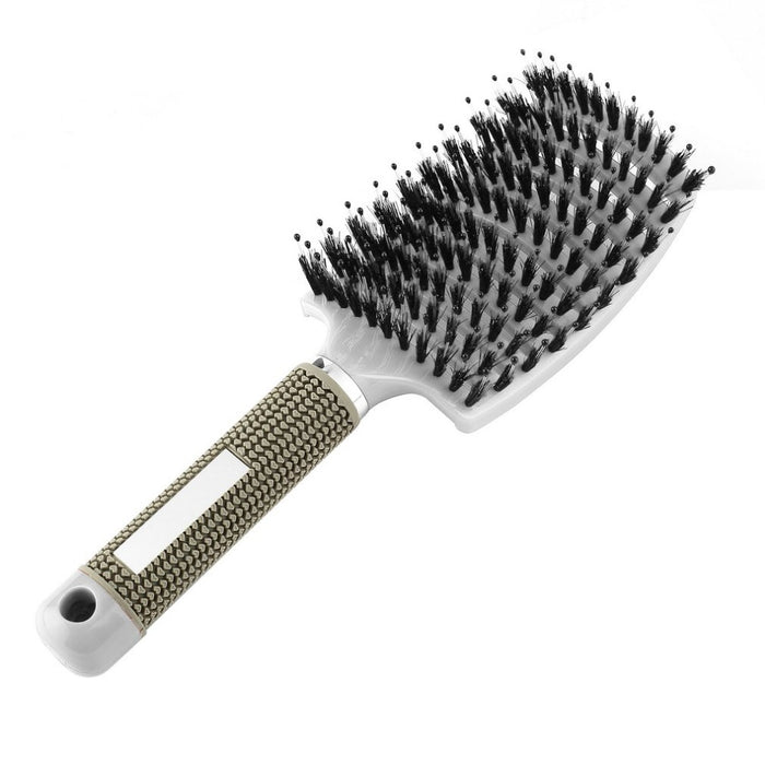 Hair Scalp Massage Comb Bristle & Nylon Hairbrush for Salon Hairdressing Styling Tools