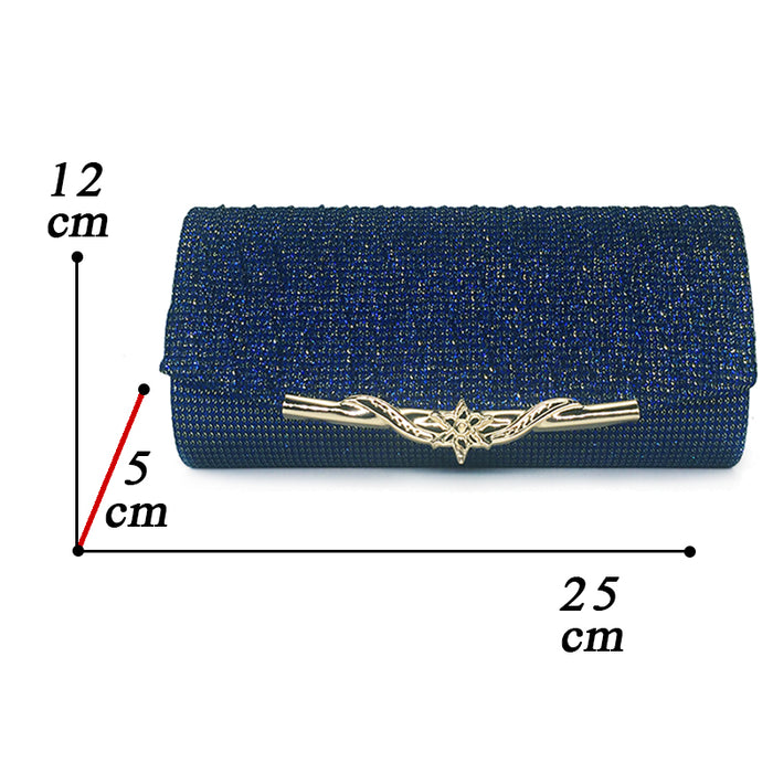 Women Banquet Glitter Clutch Chain Shoulder Bag