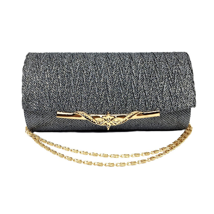 Women Banquet Glitter Clutch Chain Shoulder Bag