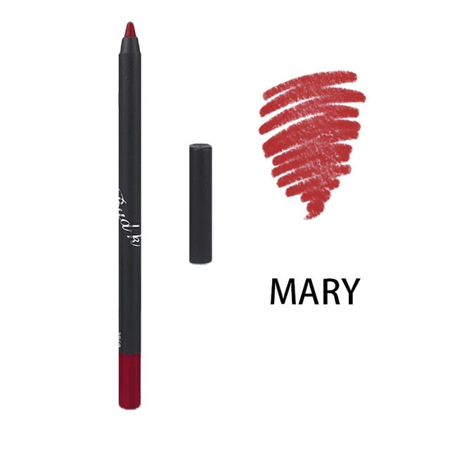 Lip Liner eyeliner Pencils Easy to Wear Waterproof Matte  10colors