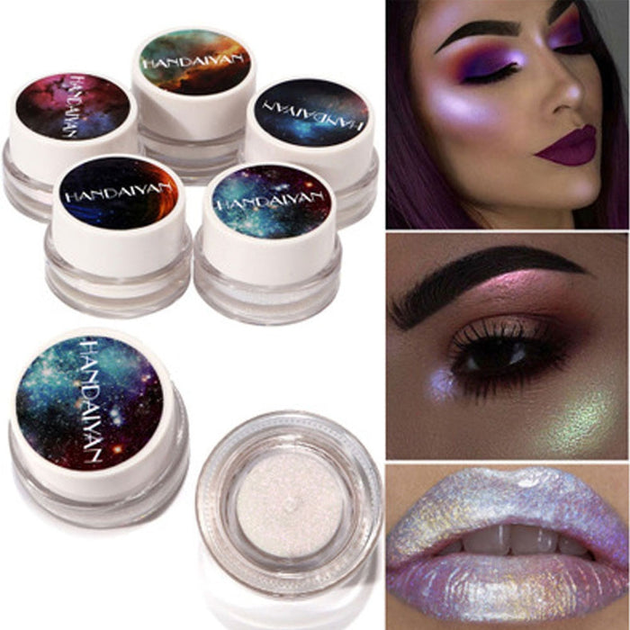 5 Colors Makeup Glitter 1Box Multifunctional Highlight Powder Eyeshadow