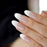 Medium size Marble Fake Nails  Acrylic Pre-designed Nails with Glue sticker