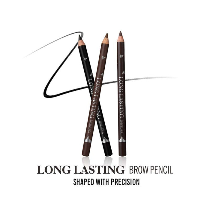 Long Lasting Waterproof Eyebrow Pencils Easy to Wear Black Brown