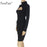 VenusFox Long Sleeve Turtleneck Mini Bodycon Dress