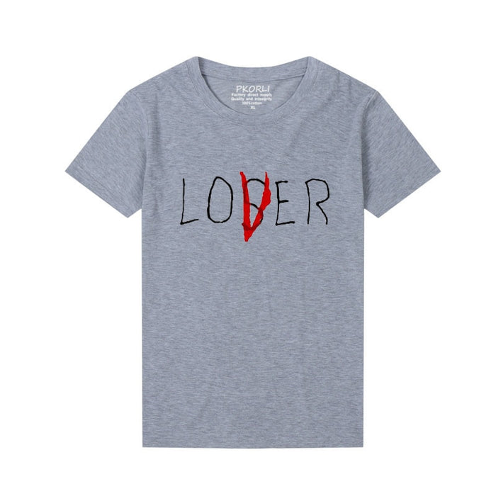 VenusFox Casual  Short Sleeve Loser Lover T-Shirt
