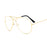 Women Classic Transparent Clear Lens Optical Aviation Pilot Style Gold Black Frame Eyeglasses
