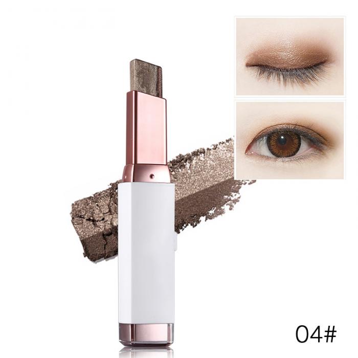 Fashion Eye Shadow Stick Double Color Eyes Makeup Cream Natural  Shimmer Glitter