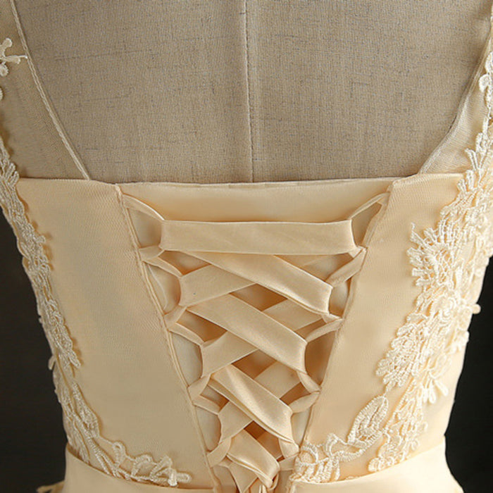 VenusFox Lace Embroidered Mesh Tulle Slim Elegant Dress