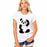 VenusFox Fashion Round Collar Adorable Panda Cute T Shirt