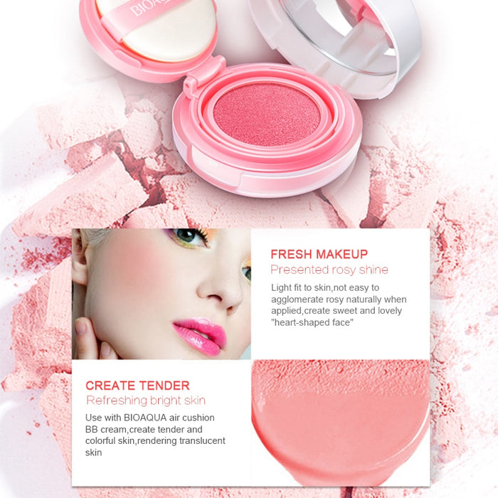 BIOAQUA Cushion Blusher Palette Nude Makeup Mineral Blush Bronzer Powder New Cosmetics Sleek Maquiagem Korean Make Up