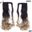 23" Long Curly Clip  Synthetic False Hair Ponytail Hairpiece With Hairpins Hair Extension