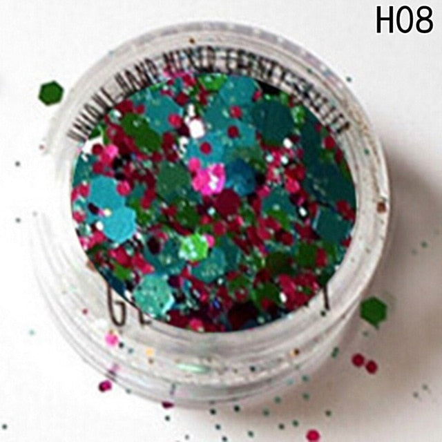 Colorful Nail Face body Glitter Beauty Makeup