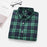 VenusFox Women Blouses Long Sleeve Flannel Plaid Shirts Cotton Shirt Casual