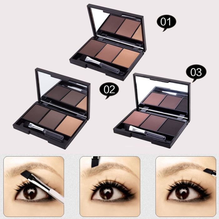 Cosmetic Matte Eye Shadow 3 Colors Make Up Set