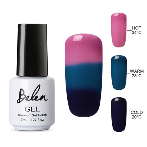 3 Color/ 2 Color Thermal Nail Gel Polish 7ml Temperature Color Changing