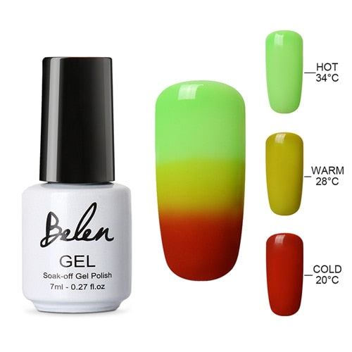 3 Color/ 2 Color Thermal Nail Gel Polish 7ml Temperature Color Changing