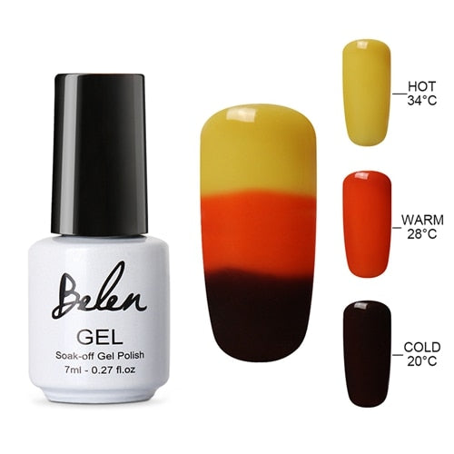 3 Color/ 2 Color Thermal Nail Gel Polish 7ml Temperature Color Changing