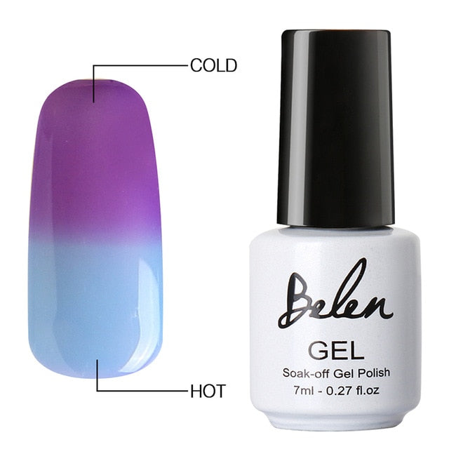 3 Color/ 2 Color Thermal Nail Gel Polish 7ml Temperature Color Changing