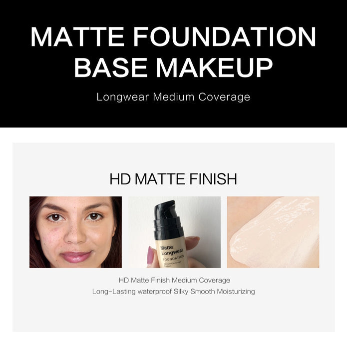 Face Foundation Cream Base Matte Finish Liquid Concealer