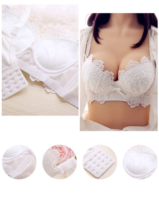 VenusFox Push Up Bra Set Sexy Embroidery Lingerie Womens Panties Bralette set