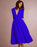 VenusFox Women Vintage Casual Sexy V Neck Long Party Dresses Plus Size