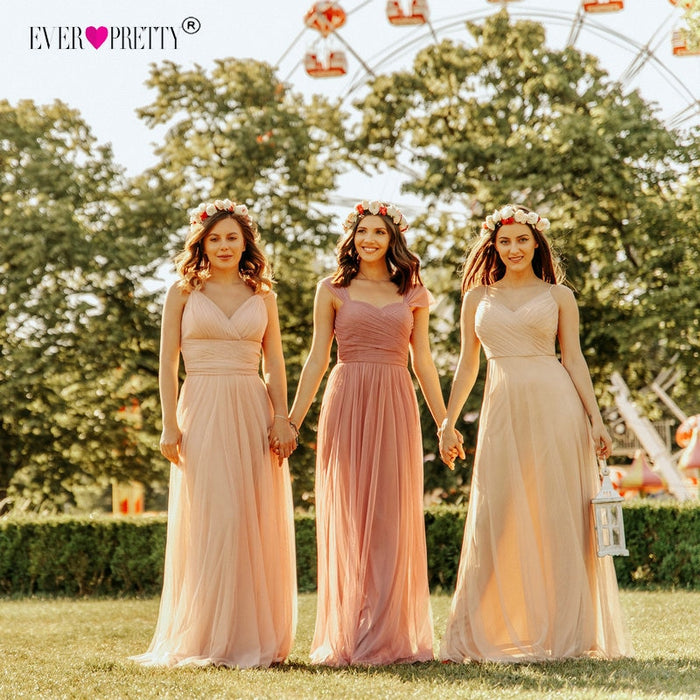 VenusFox Blush Pink Bridesmaid Dresses