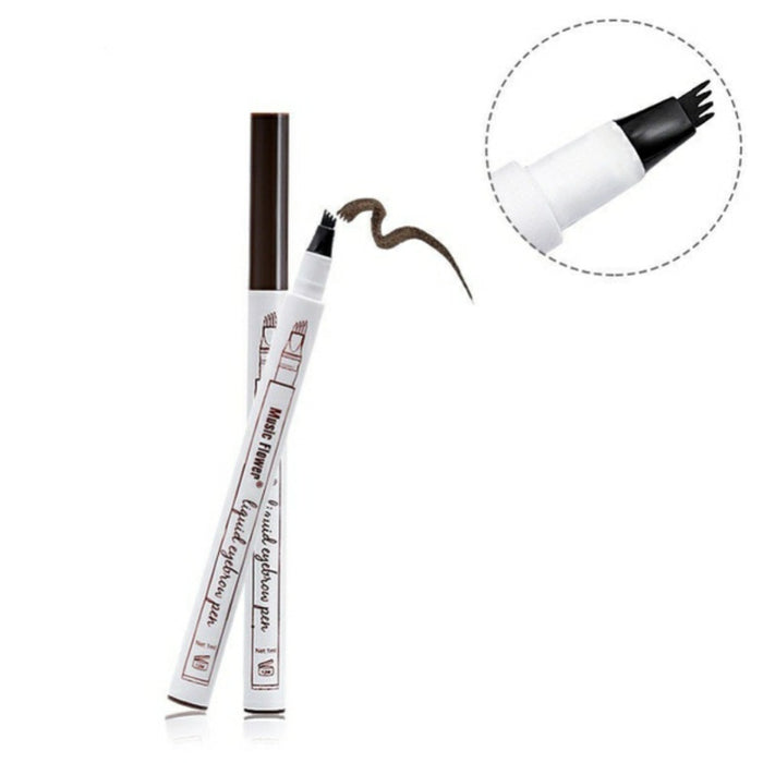 3 Colors 4 Head Microblading Eyebrow Tattoo Pen Waterproof