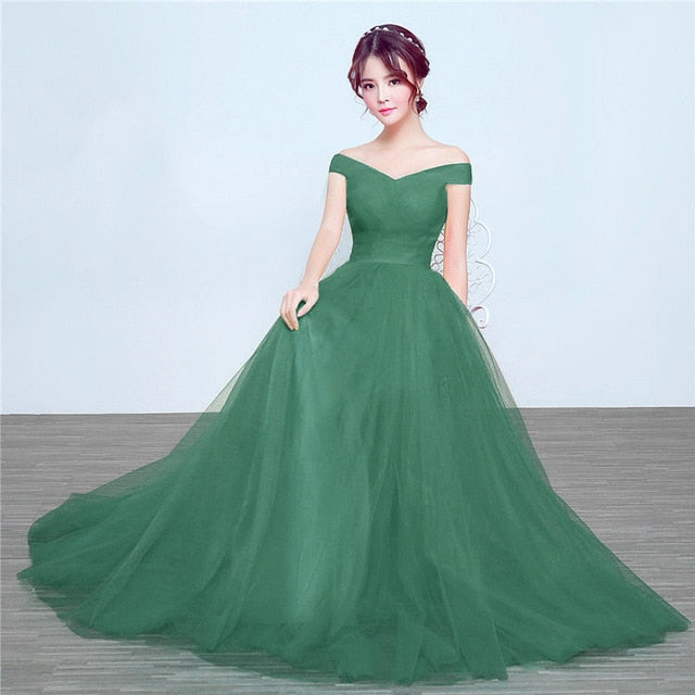 VenusFox Elegant long bridesmaid dress