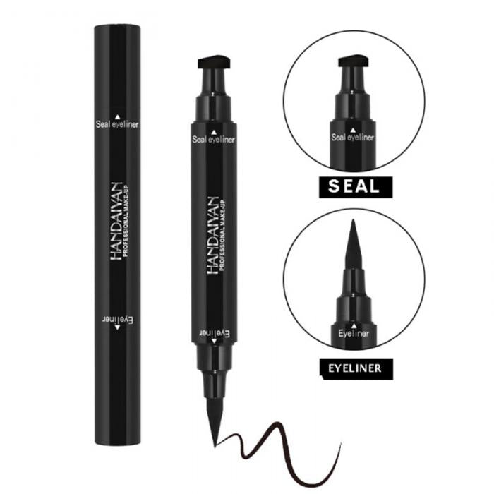 Stamp Eyeliner Pencils Double-end Long Lasting Liquid Waterproof Pencil