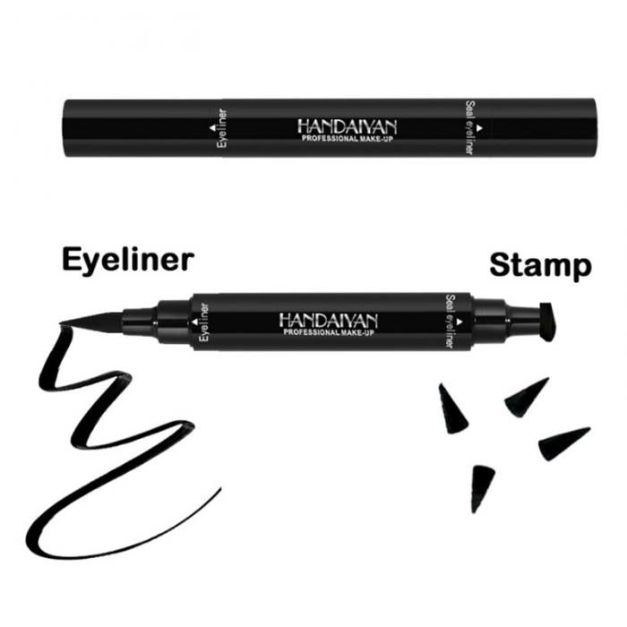 Stamp Eyeliner Pencils Double-end Long Lasting Liquid Waterproof Pencil