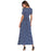 VenusFox Women Vintage Polka Dot  Maxi Long Dress