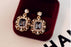 Pearls Vintage Fashion Square Earrings