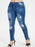 VenusFox Plus Size Butterfly Embroidered Skinny High Waist Jeans