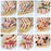 24pcs fashion candy color false nails finished Design 54 Optional