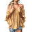 VenusFox Ruffles Off Shoulder Casual Boho Blouses