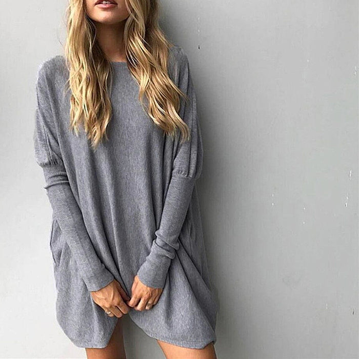 VenusFox Winter Long Sleeve Elegant Loose Sweater