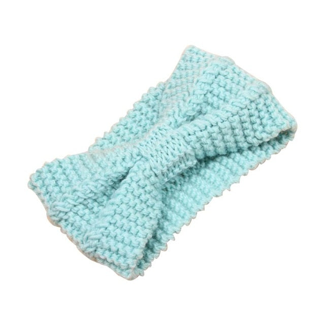 Women Winter Warmer Ear Knitted Wide Stretch Crochet Headband Headwrap