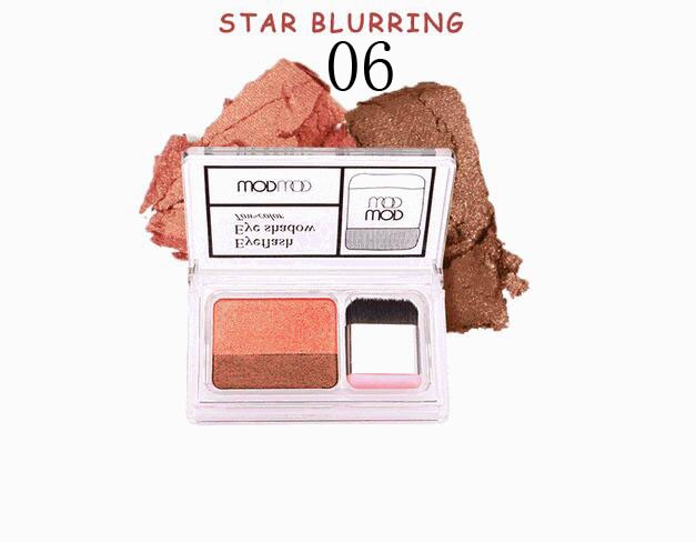 Duo Color Easy Makeup Eyeshadow Palette Shimmer Matte High Pigment Sunset Eyeshadow Make Up