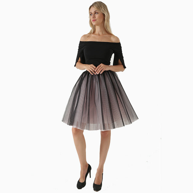 VenusFox Fashion 5 Layer Wedding Bridal Skirt