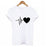 VenusFox Harajuku Love Printed Short Sleeve T-shirts Casual Tee Tops