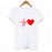 VenusFox Harajuku Love Printed Short Sleeve T-shirts Casual Tee Tops