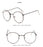 Woman Glasses Optical Frames Metal Round Glasses Frame Clear lens