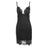 VenusFox Women Bodycon Sleeveless leather Lace Floral  V-Neck Pencil Club Dress