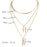 women Fashion Jewelry Short crystal stars Gold color Choker Chain Necklace for