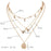 women Fashion Jewelry Short crystal stars Gold color Choker Chain Necklace for