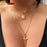 women Fashion Jewelry Short crystal stars Gold color Choker Chain Necklace for