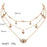 women Fashion Jewelry Short crystal stars Gold color Choker Chain Necklace for