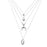 Women Vintage Charm Multilayer Jewelry Crystal Moon Choker Necklaces