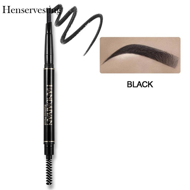 Eyebrow Pencil  Light Brown Eyebrow Automatic Rotating Double Head Waterproof Eyebrow Makeup