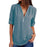 VenusFox  Zipper Short Sleeve V Neck Solid Womens Casual Shirts Tops